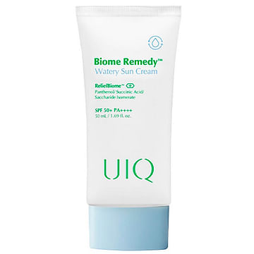 Легкий увлажняющий солнцезащитный крем с постбиотиками UIQ Biome Remedy Watery Sun cream 50 мл