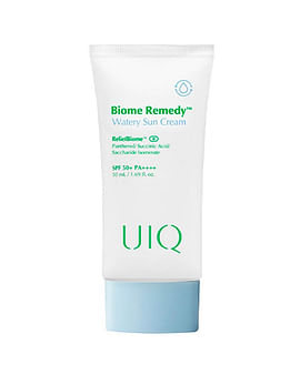 Легкий увлажняющий солнцезащитный крем с постбиотиками UIQ Biome Remedy Watery Sun cream 50 мл Легкий увлажняющий солнцезащитный крем с постбиотиками UIQ Biome Remedy Watery Sun cream 50 мл