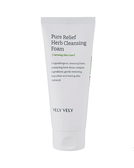 Пенка для глубокого очищения на травах Vely Vely Pure Relief Herb Cleansing Foam 150мл Пенка для глубокого очищения на травах Vely Vely Pure Relief Herb Cleansing Foam 150мл