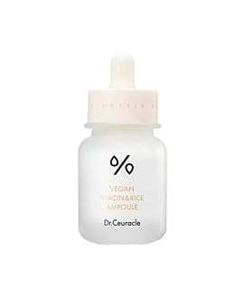 Осветляющая ампула с ниацинамидом и рисом DR.CEURACLE Vegan Niacin and Rice Ampoule 30мл Осветляющая ампула с ниацинамидом и рисом DR.CEURACLE Vegan Niacin and Rice Ampoule 30мл