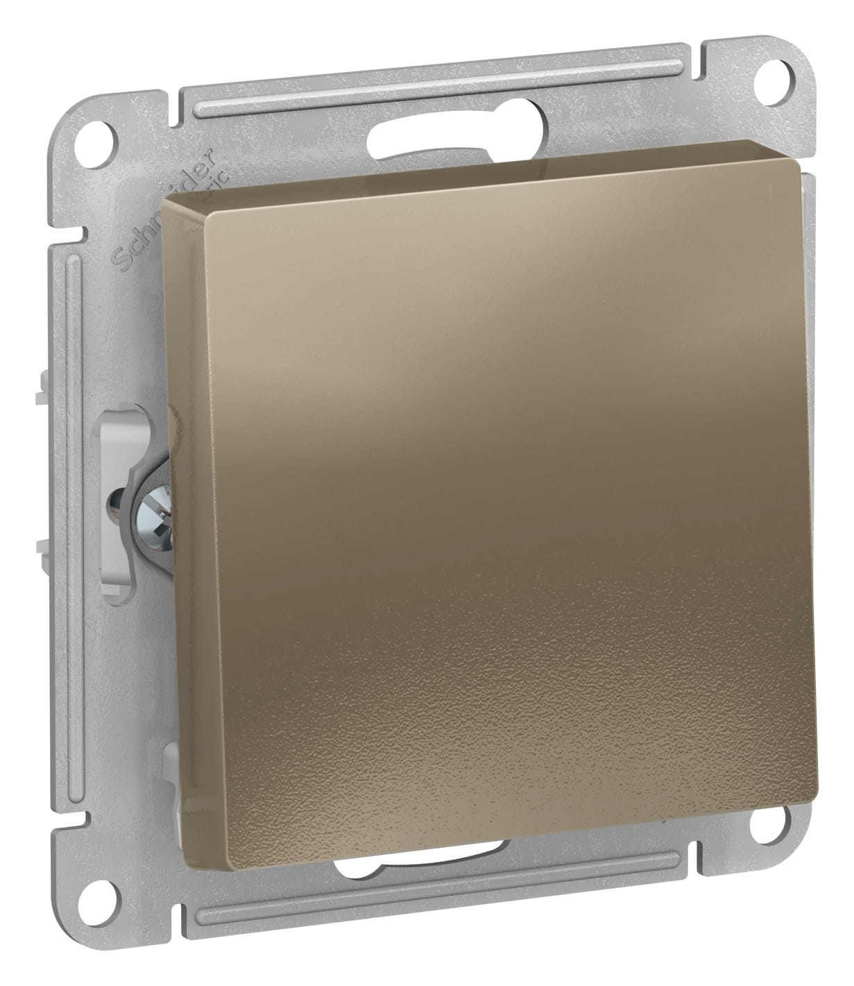 Выключатель AtlasDesign 1-клавишный, 10А, механизм Шампань Schneider Electric ATN000511