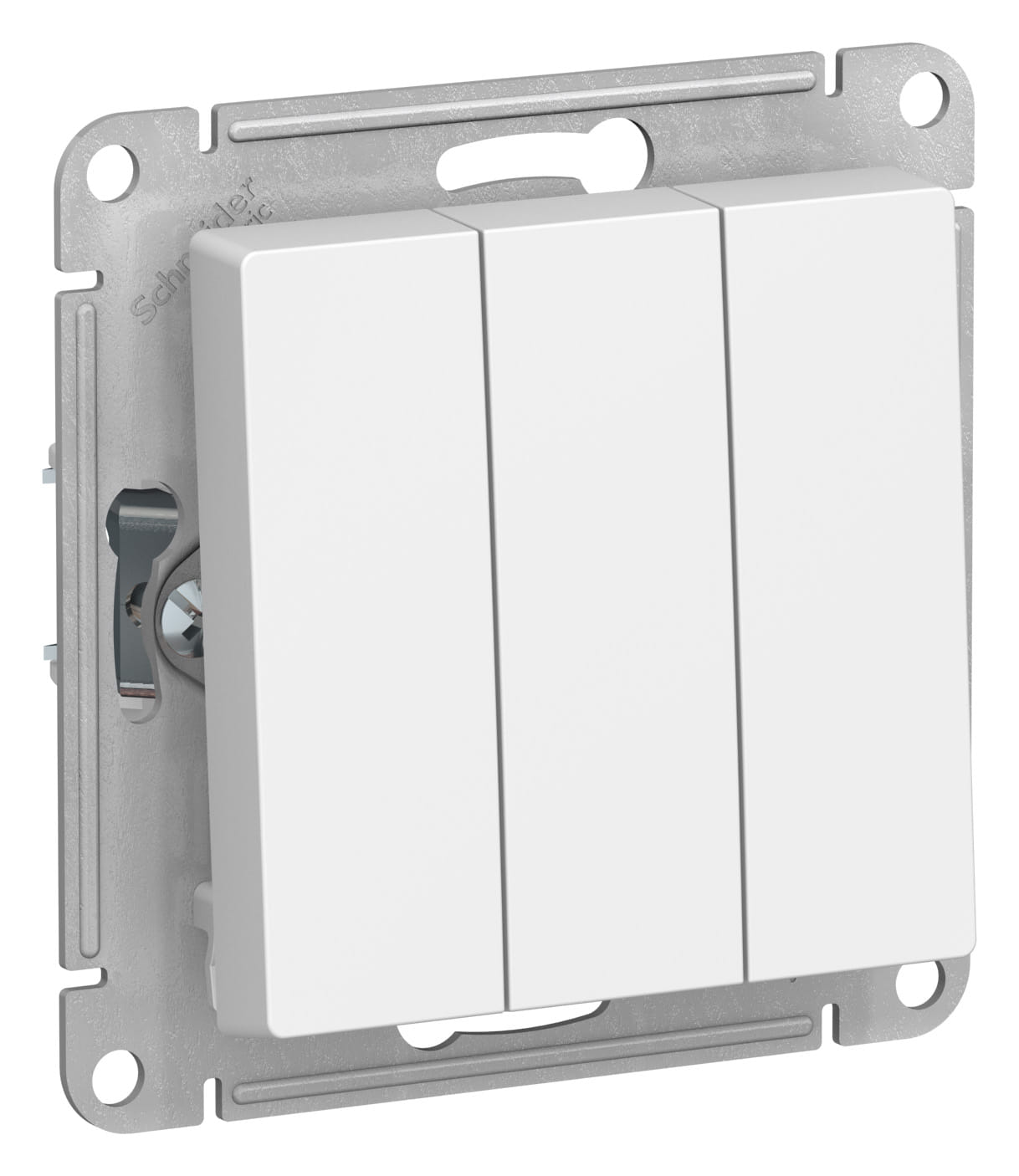 Выключатель AtlasDesign 3-клавишный, 10А, механизм Белый Schneider Electric ATN000131