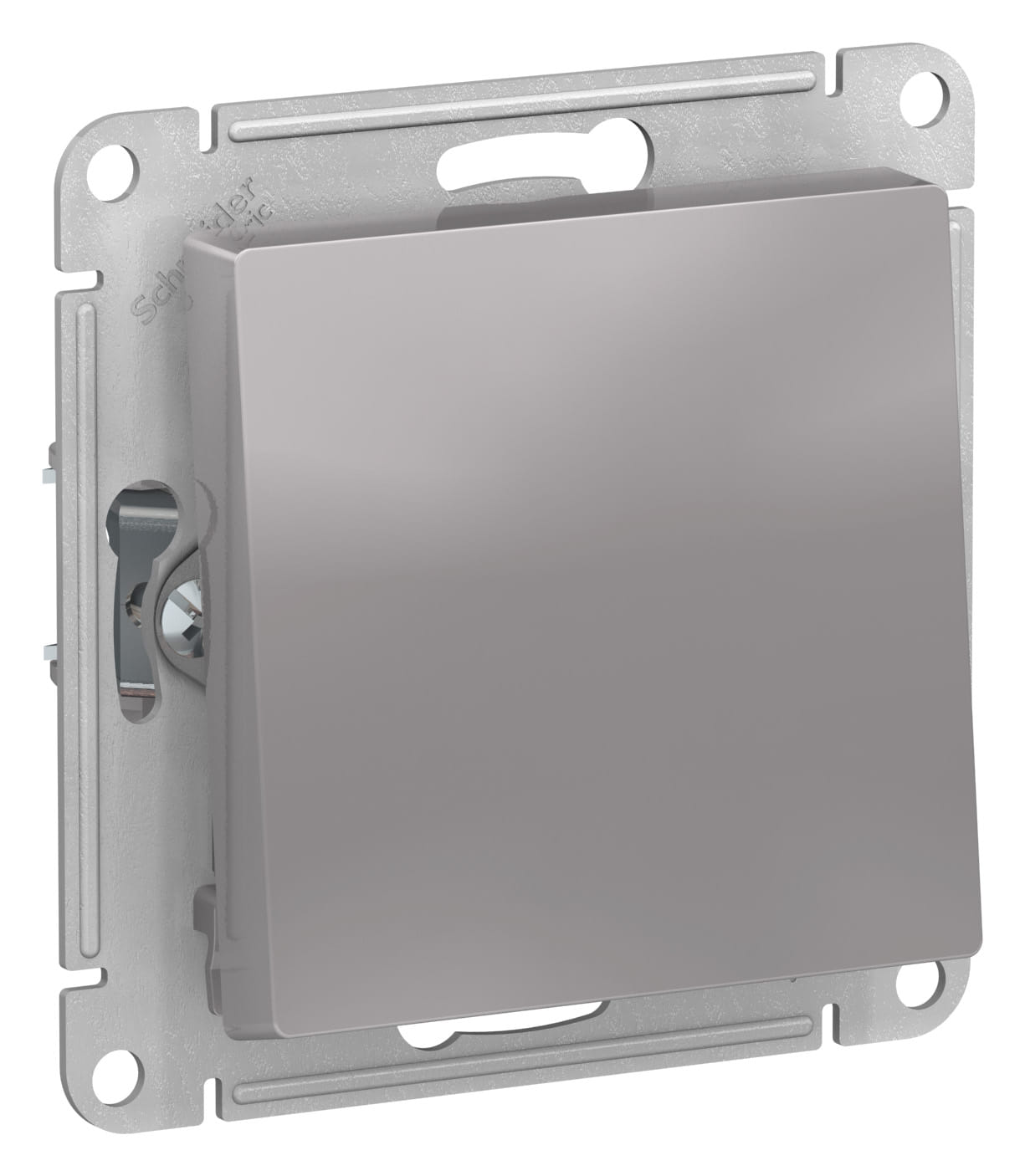 Переключатель AtlasDesign 1-клавишный, 10А, механизм Алюминий Schneider Electric ATN000361