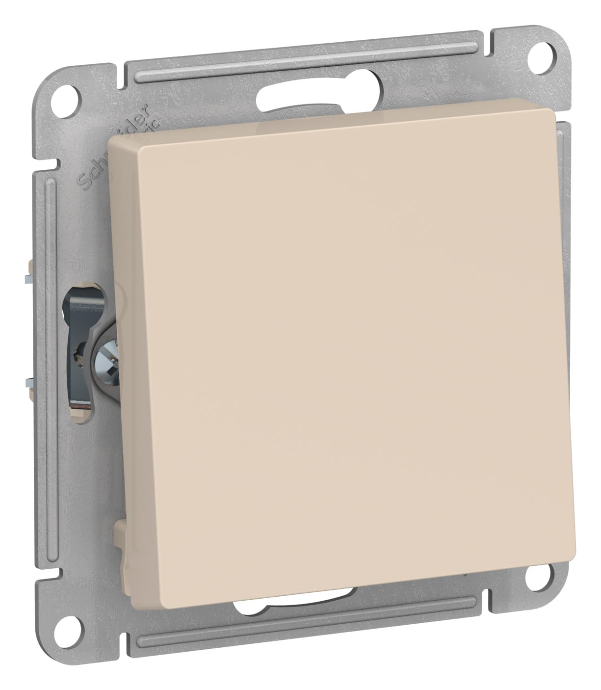 Переключатель AtlasDesign 1-клавишный, 10А, механизм Бежевый Schneider Electric ATN000261