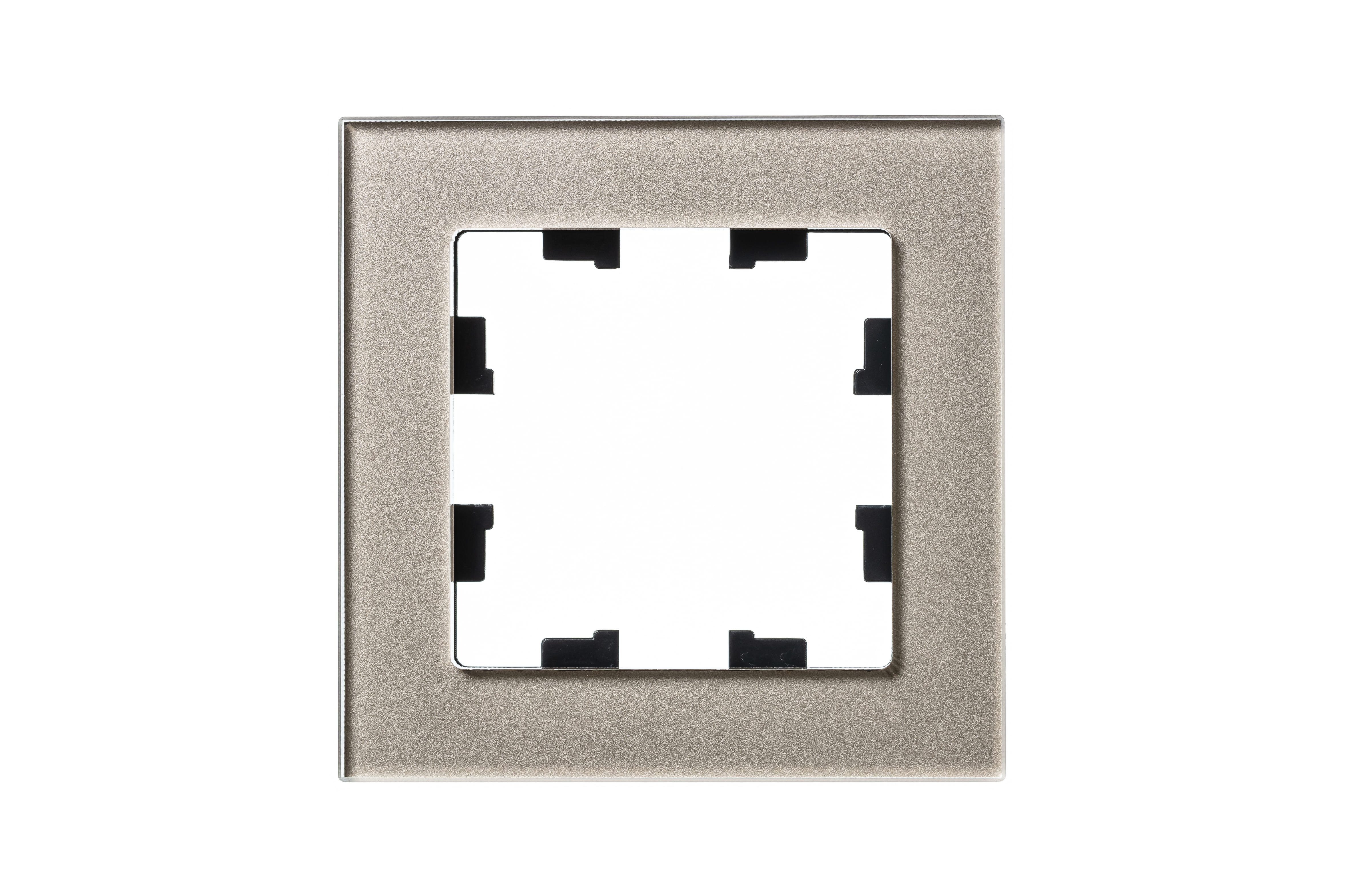 Рамка AtlasDesign Органическое стекло Шампань Schneider Electric ATN320501