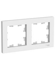 Рамка AtlasDesign 2-постовая Белый Schneider Electric ATN000102