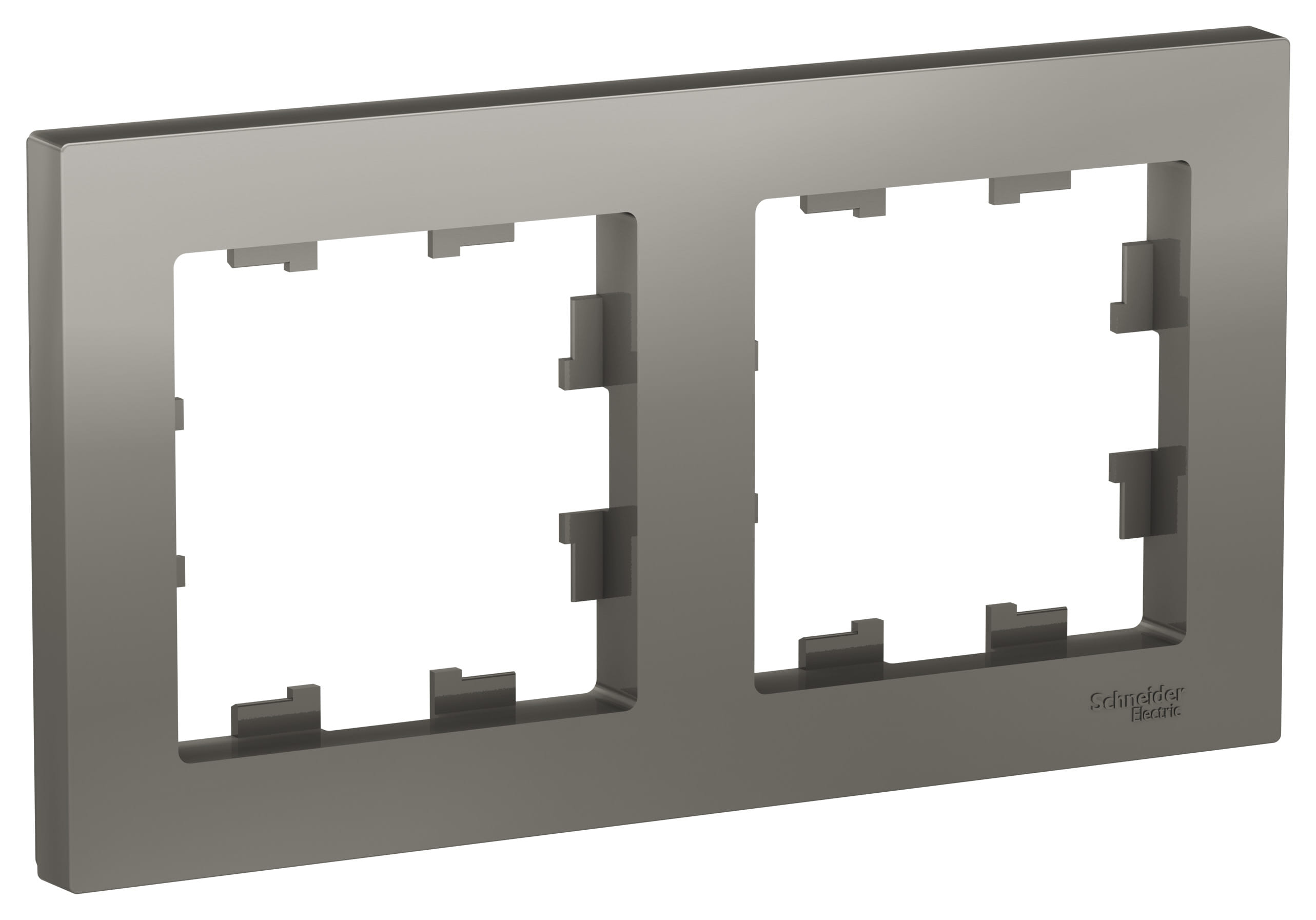 Рамка AtlasDesign 2-постовая Сталь Schneider Electric ATN000902