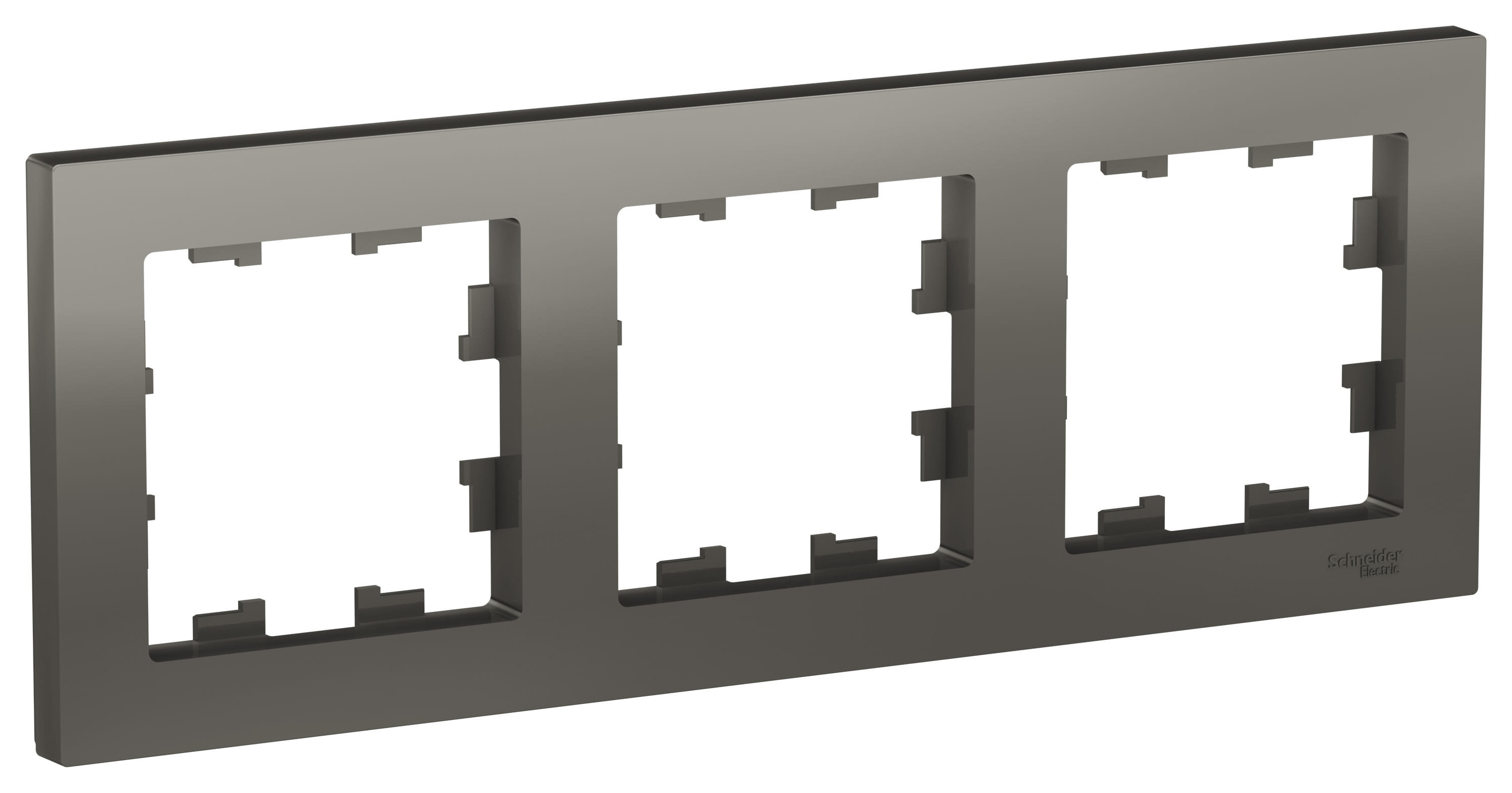 Рамка AtlasDesign 3-постовая Сталь Schneider Electric ATN000903