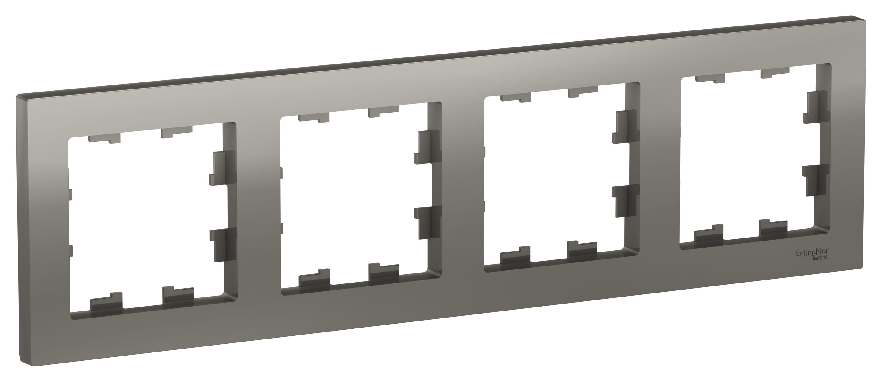 Рамка AtlasDesign 4-постовая Сталь Schneider Electric ATN000904