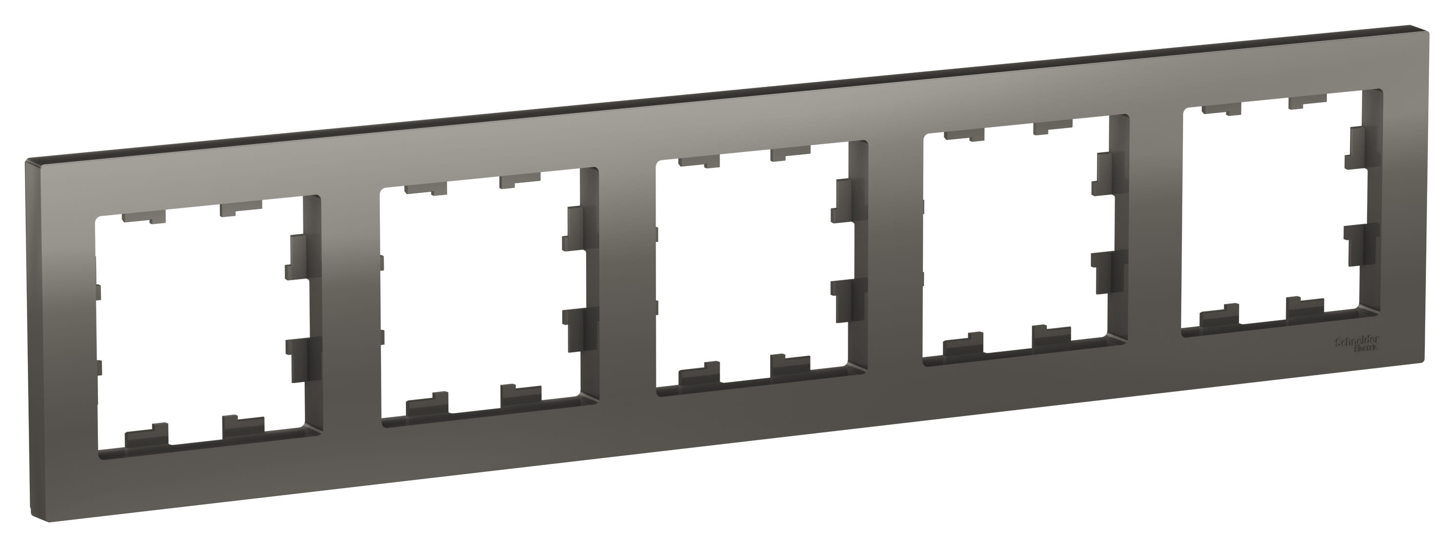 Рамка AtlasDesign 5-постовая Сталь Schneider Electric ATN000905