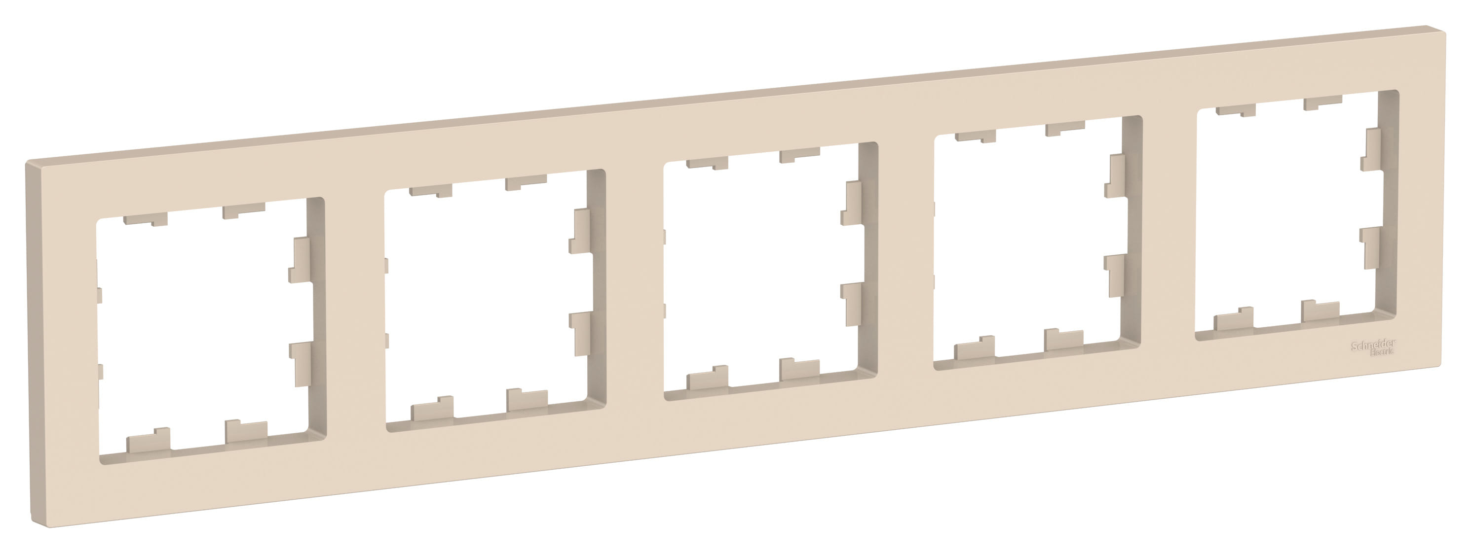 Рамка AtlasDesign 5-постовая Бежевый Schneider Electric ATN000205