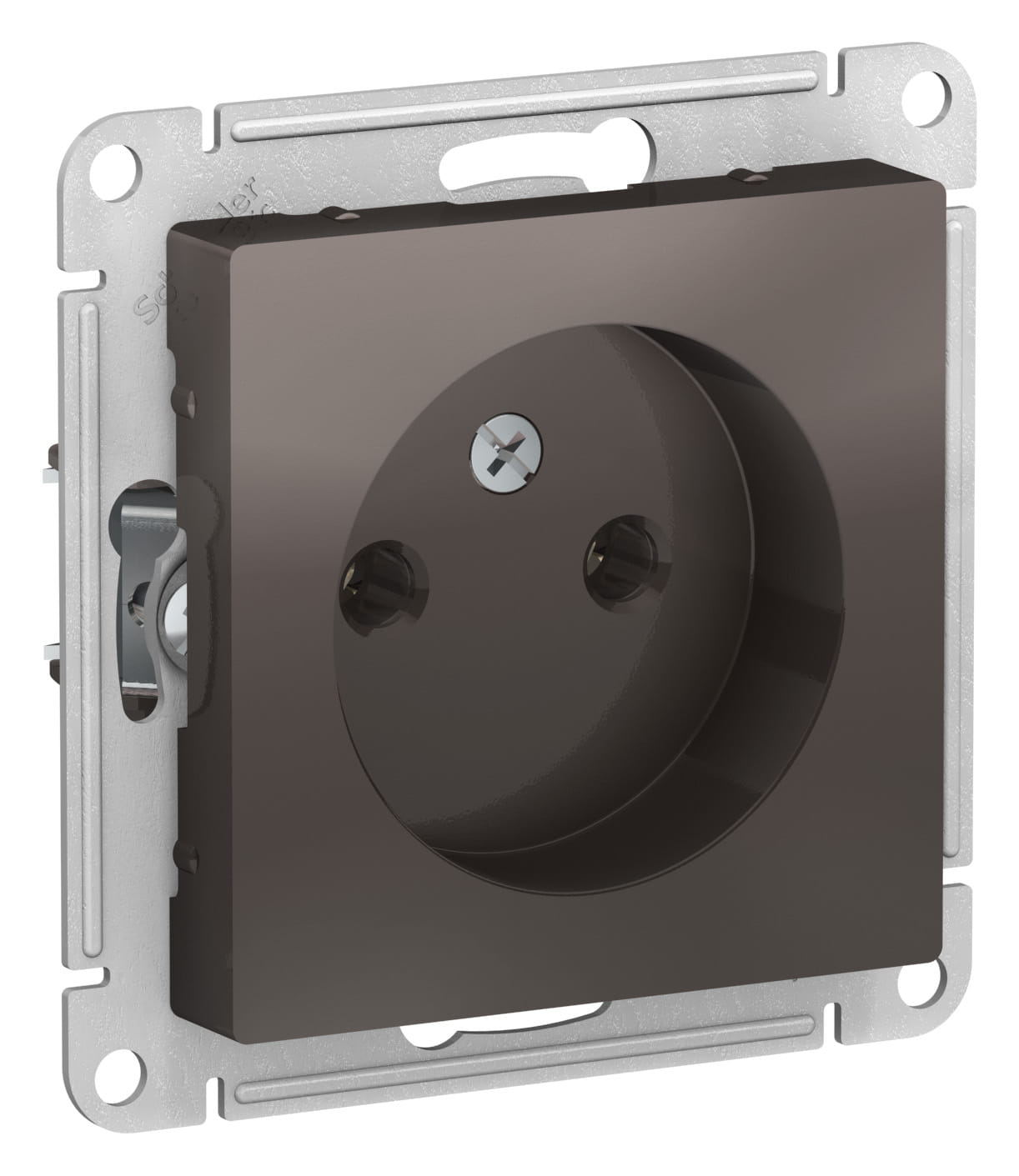 Розетка AtlasDesign без заземления, без шторок, 16А, механизм Мокко Schneider Electric ATN000641