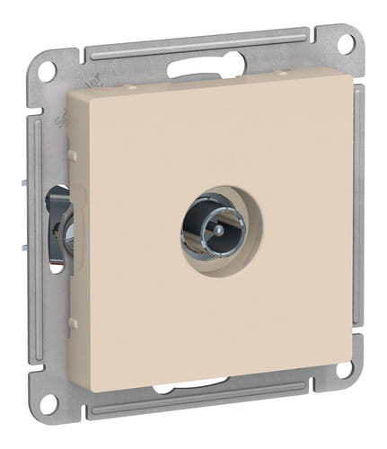 Розетка AtlasDesign TV оконечная 1dB, механизм Бежевый Schneider Electric ATN000291