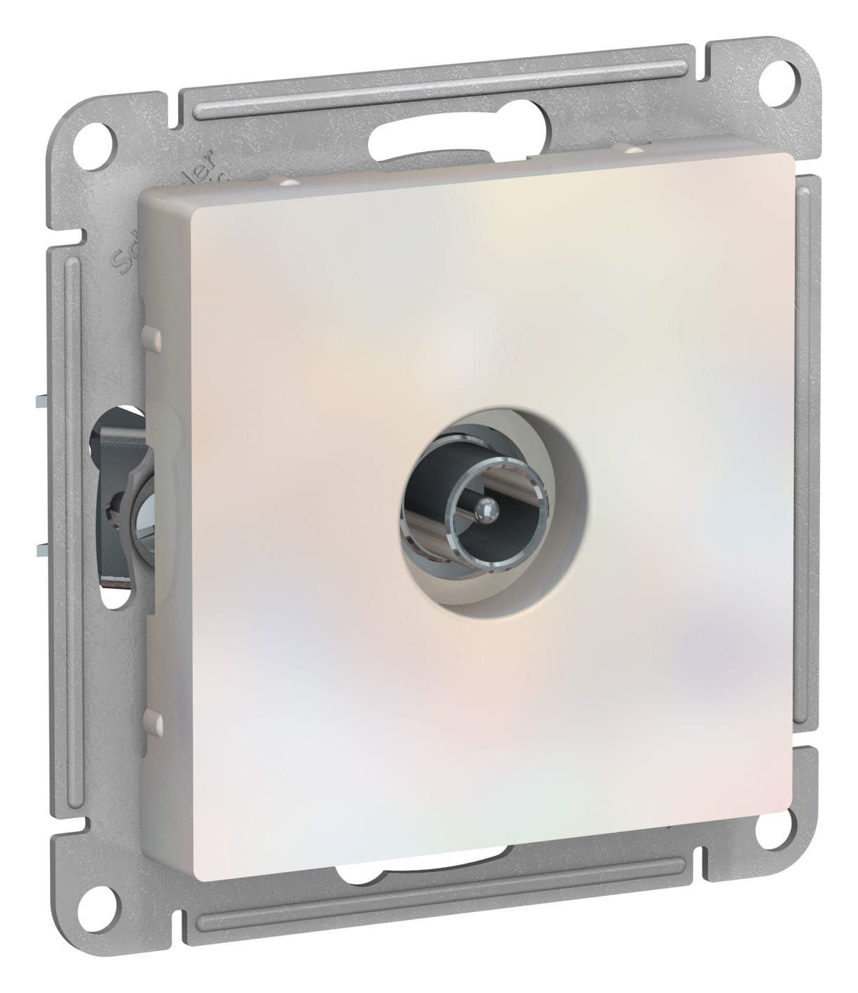 Розетка AtlasDesign TV оконечная 1dB, механизм Жемчуг Schneider Electric ATN000491