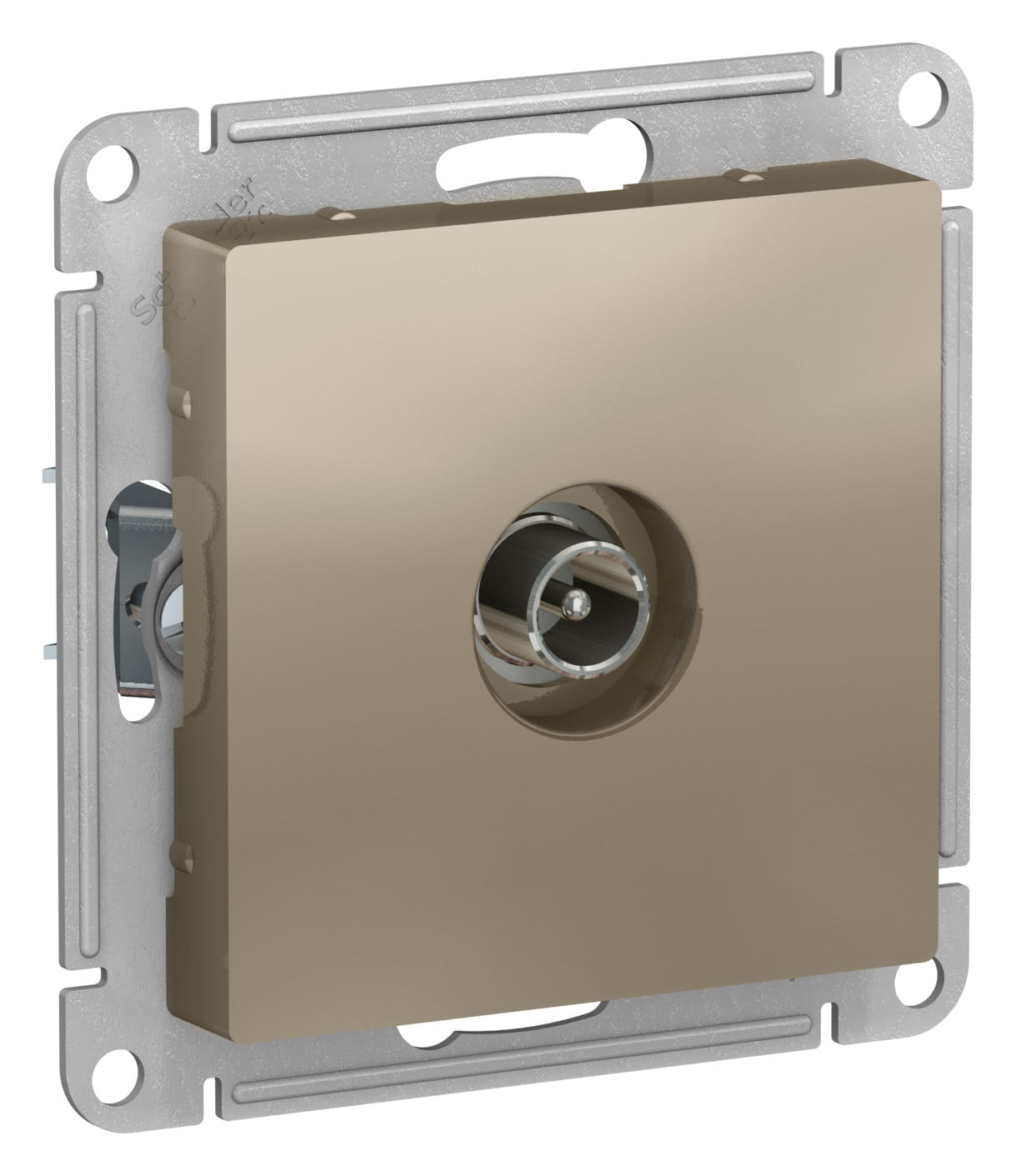 Розетка AtlasDesign TV оконечная 1dB, механизм Шампань Schneider Electric ATN000591