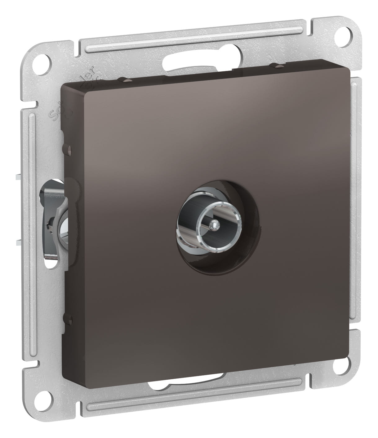 Розетка AtlasDesign TV проходная 4dB, механизм Мокко Schneider Electric ATN000692