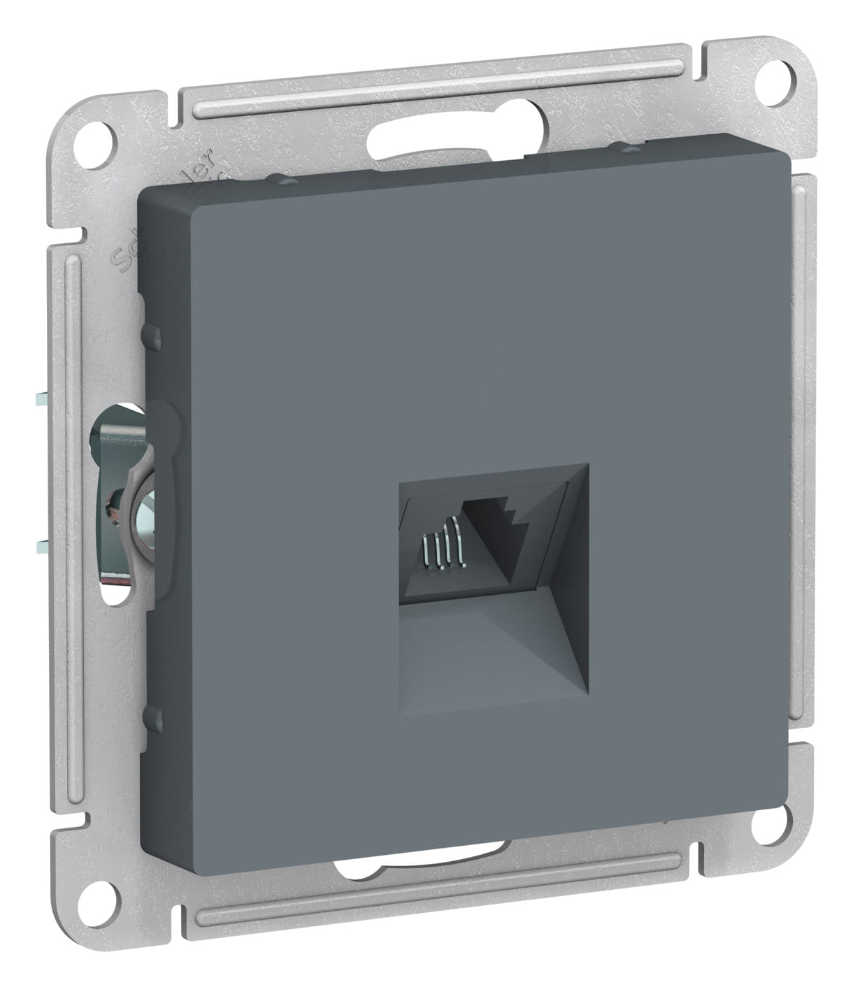 Розетка AtlasDesign телефонная RJ11, механизм Грифель Schneider Electric ATN000781