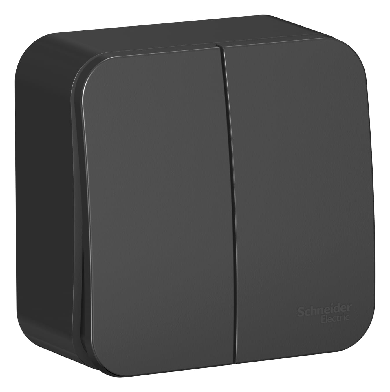 Выключатель Blanca 2-клавишный, 10А, Антрацит Schneider Electric BLNVA105016