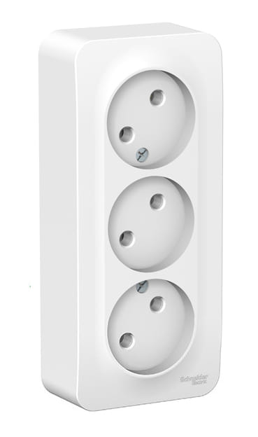 Розетка Blanca без заземления, без шторок, 16А, Белый Schneider Electric BLNRA000311
