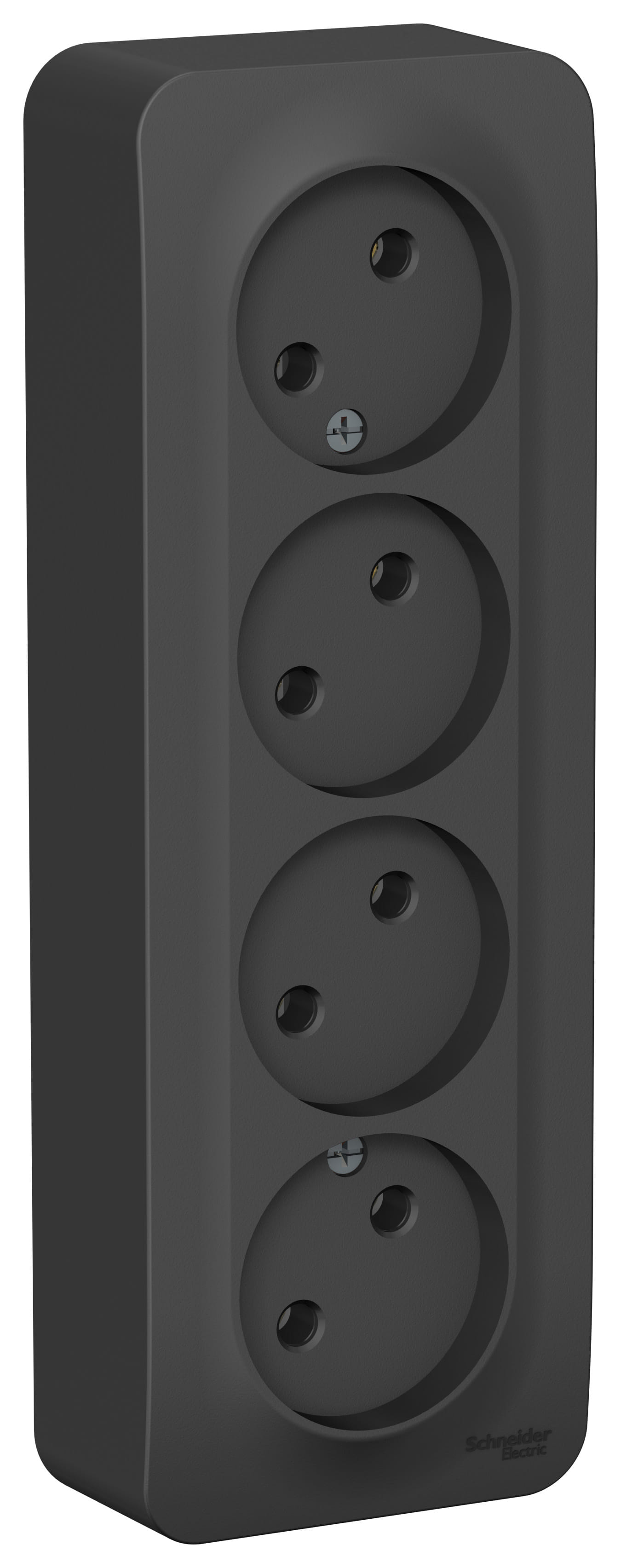 Розетка Blanca без заземления, без шторок, 16А, Антрацит Schneider Electric BLNRA000416