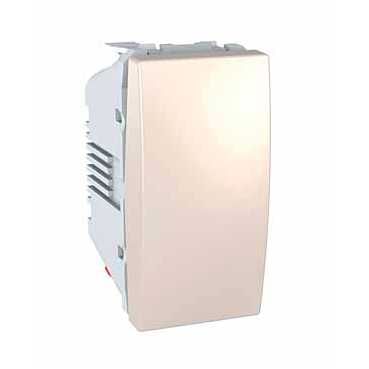 Переключатель скрытой установки Уника 1-клавишный перекрестный без рамки (механизм) Бежевый Schneider Electric MGU3.105.25