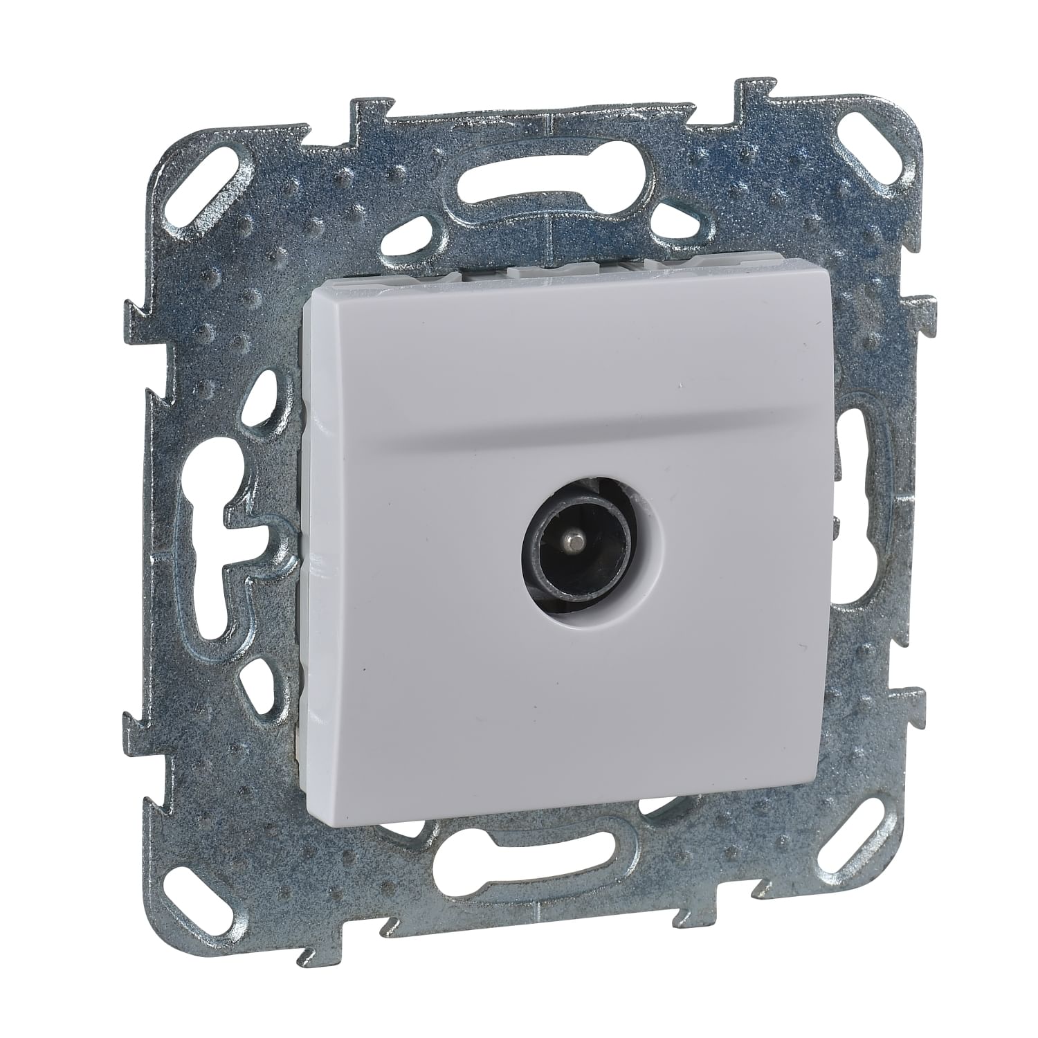 Розетка TV скрытой установки Уника оконечная без рамки (механизм) Белый Schneider Electric MGU5.464.18ZD