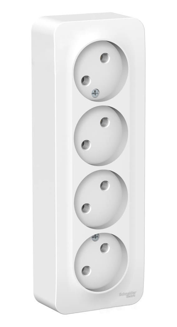 Розетка Blanca без заземления, без шторок, 16А, Белый Schneider Electric BLNRA000411