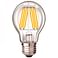 Лампа LED E27 10Вт А60 LED-FG прозрачный филамент HORIZONT