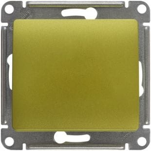 Выключатель Glossa 1-клавишный, 10А, механизм Фисташковый Schneider Electric GSL001011