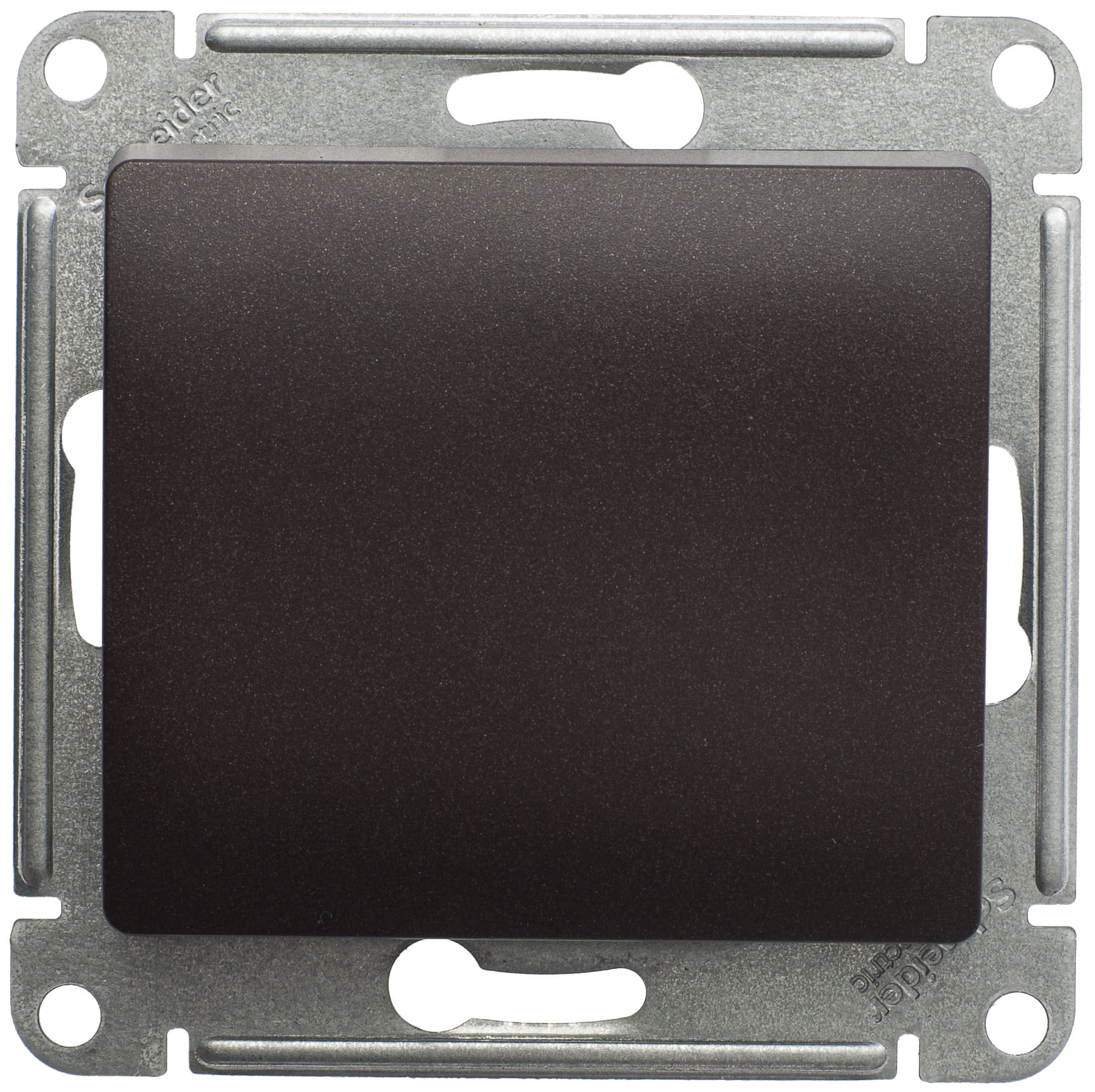 Выключатель Glossa 1-клавишный, 10А, механизм Шоколад Schneider Electric GSL000811