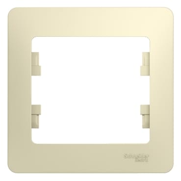 Рамка Glossa 1-постовая Бежевый Schneider Electric GSL000201