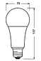 Лампа ЛЕД E27 16Вт LVCLA150 20SW/840 OSRAM 579323