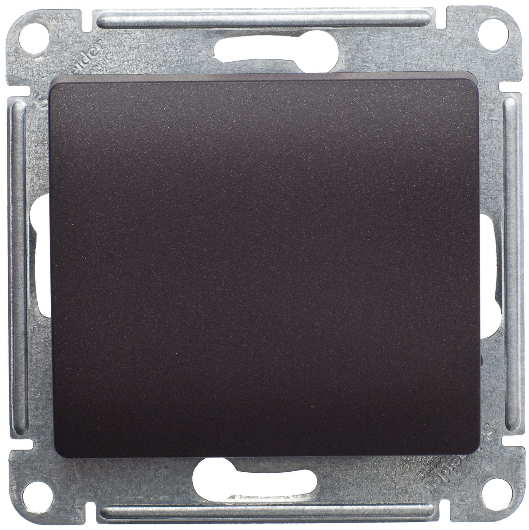 Переключатель Glossa 1-клавишный, 10А, механизм Шоколад Schneider Electric GSL000861