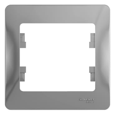 Рамка Glossa 1-постовая Алюминий Schneider Electric GSL000301