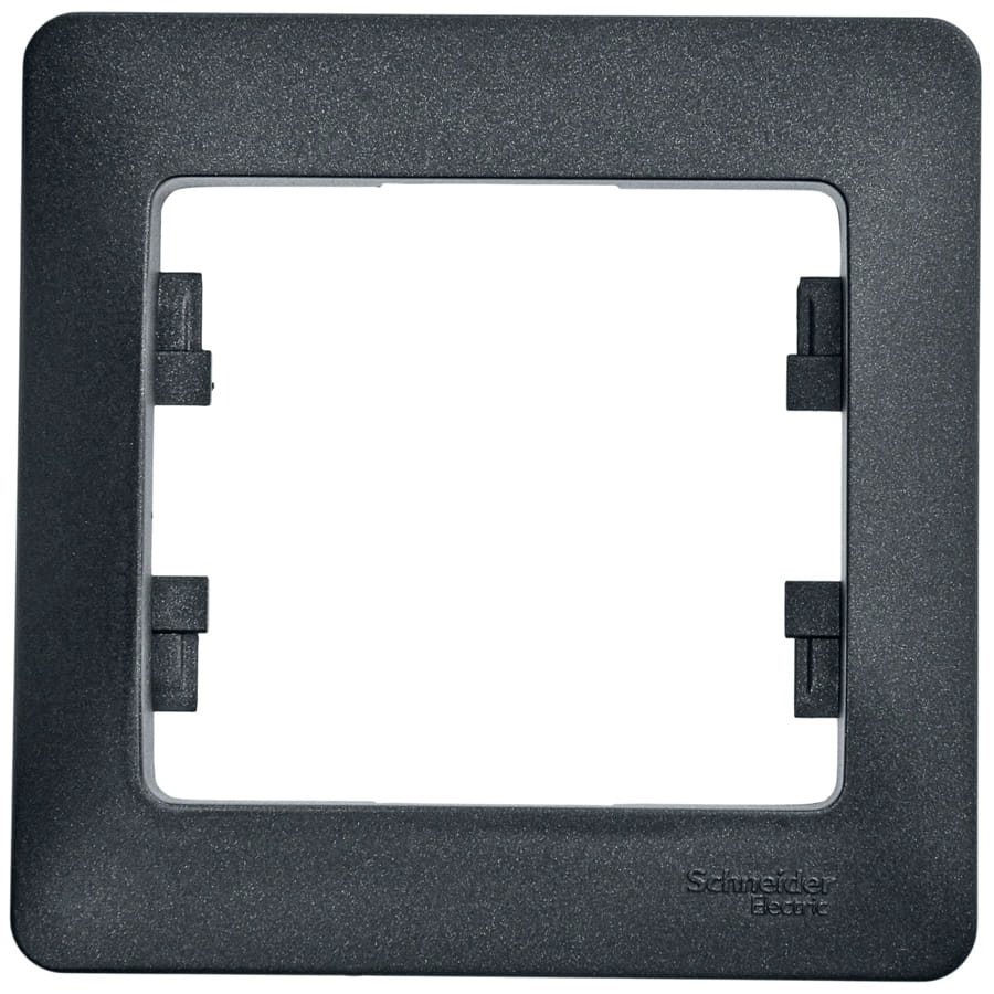 Рамка Glossa 1-постовая Антрацит Schneider Electric GSL000701