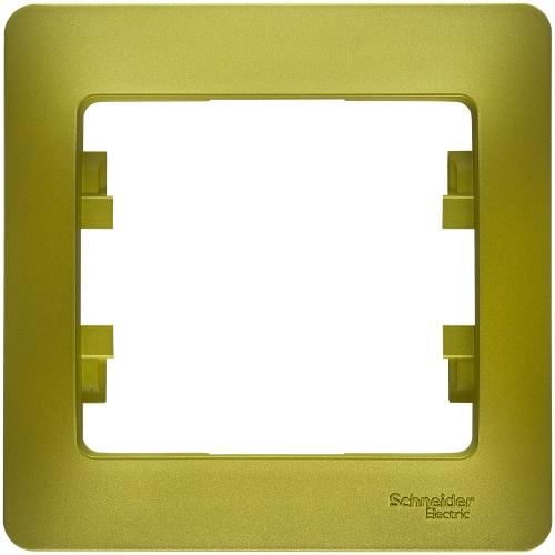 Рамка Glossa 1-постовая Фисташковый Schneider Electric GSL001001
