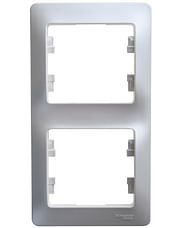 Рамка Glossa 2-постовая вертикальная Перламутр Schneider Electric GSL000606
