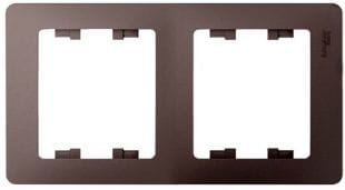 Рамка Glossa 2-постовая горизонтальная Платина Schneider Electric GSL001202