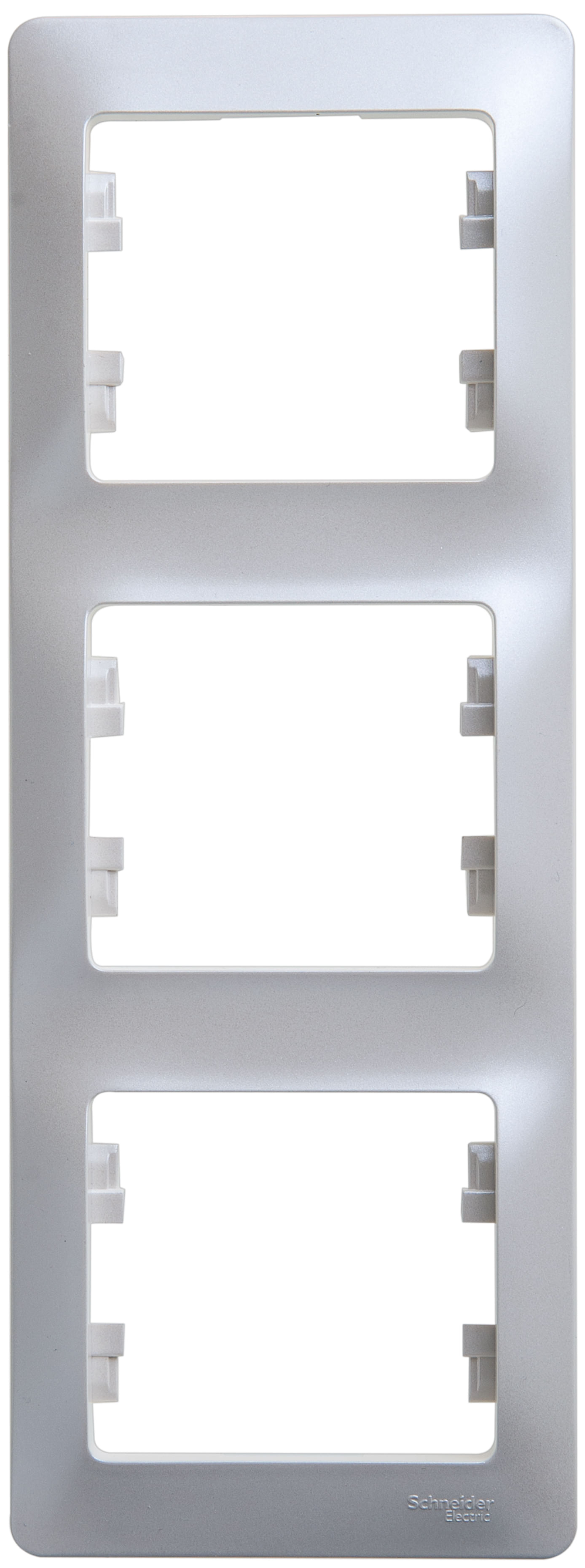 Рамка Glossa 3-постовая вертикальная Перламутр Schneider Electric GSL000607