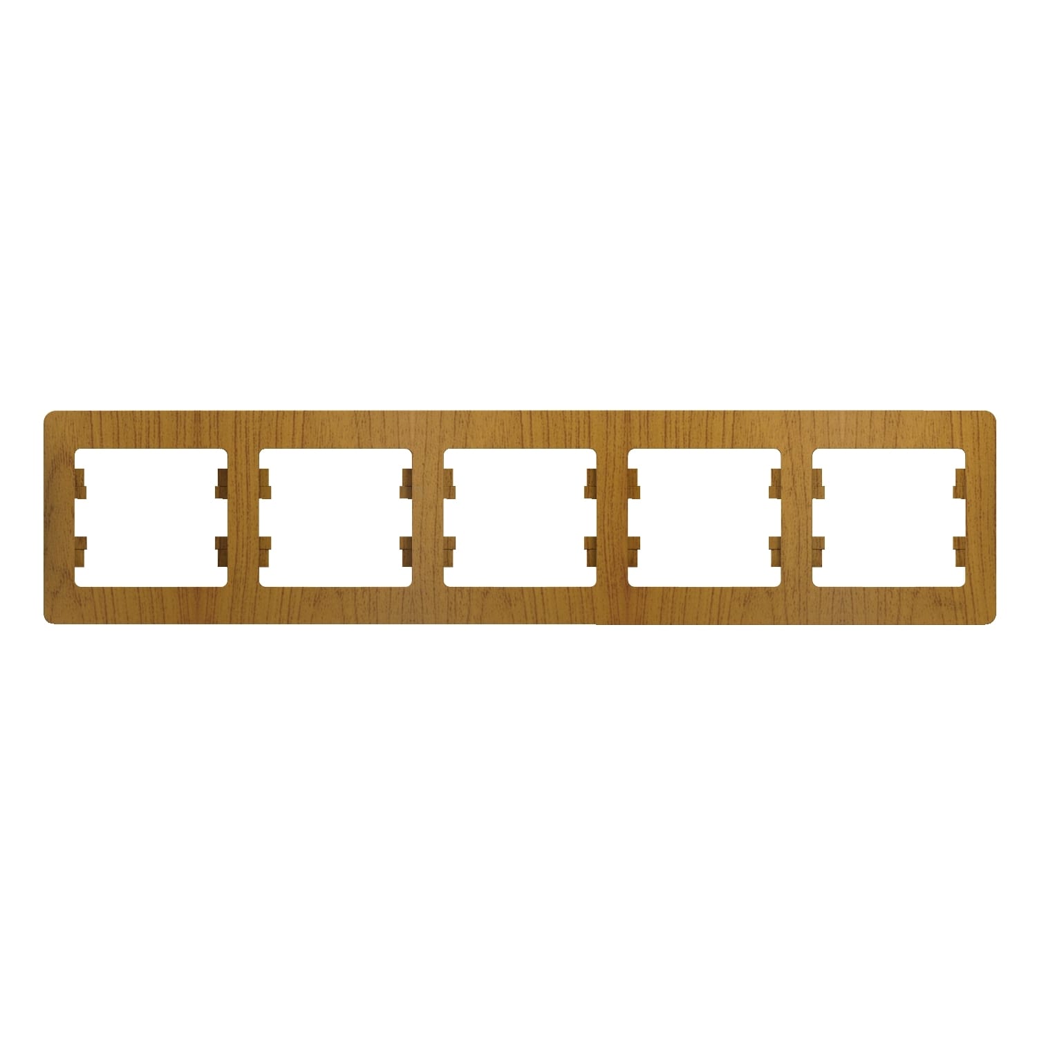 Рамка Glossa 5-постовая горизонтальная Дуб Schneider Electric GSL000505