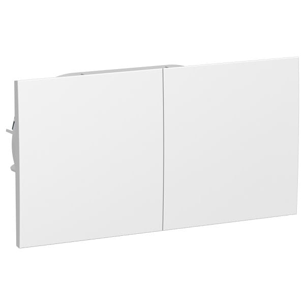 Розетка двойная AtlasDesign с заземлением, со шторками, со сдвижными крышками, 16А, в сборе, Белый Schneider Electric ATN000128