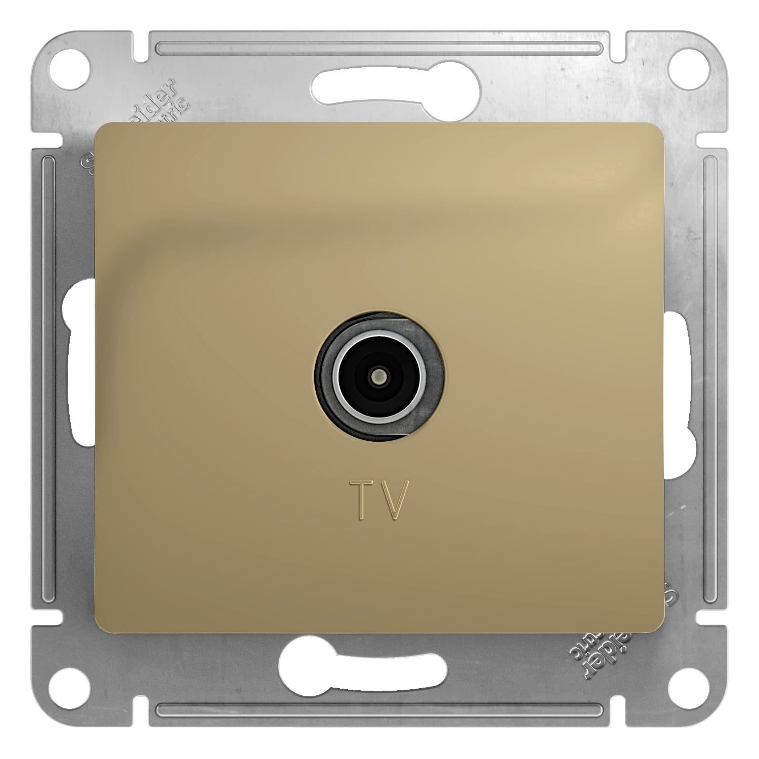 Розетка Glossa TV проходная 4dB, механизм Титан Schneider Electric GSL000492