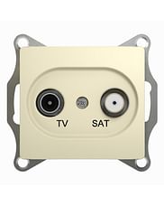 Glossa TV/SAT розетка оконечная 1dB, механизм Бежевый Schneider Electric GSL000297