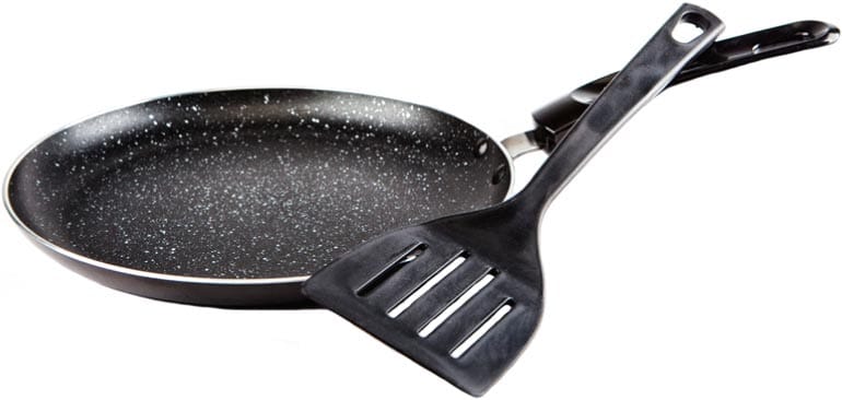 Сковорода для блинов с лопаткой 25см HOFFMANN HM-7825