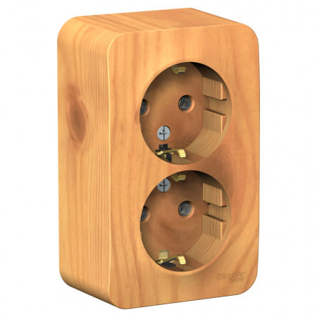 Розетка Blanca с заземлением, без шторок, 16А, Ясень Schneider Electric BLNRA010215