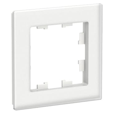 Рамка AtlasDesign Матовое органическое стекло Матовый белый Schneider Electric ATN330101