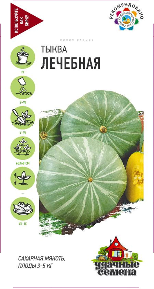 Тыква крупноплодная Лечебная 1г Гавриш