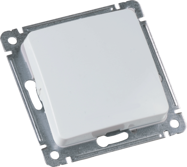 Выключатель Мастер 1-клавишный, 10А, механизм Белый Hegel ВС10-411