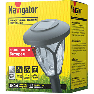 Садовый светильник на солнечной батарее NSL-12 Navigator 93219