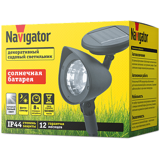 Садовый светильник на солнечной батарее NSL-14 Navigator 93221